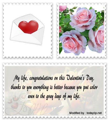 Sample valentine message for husband